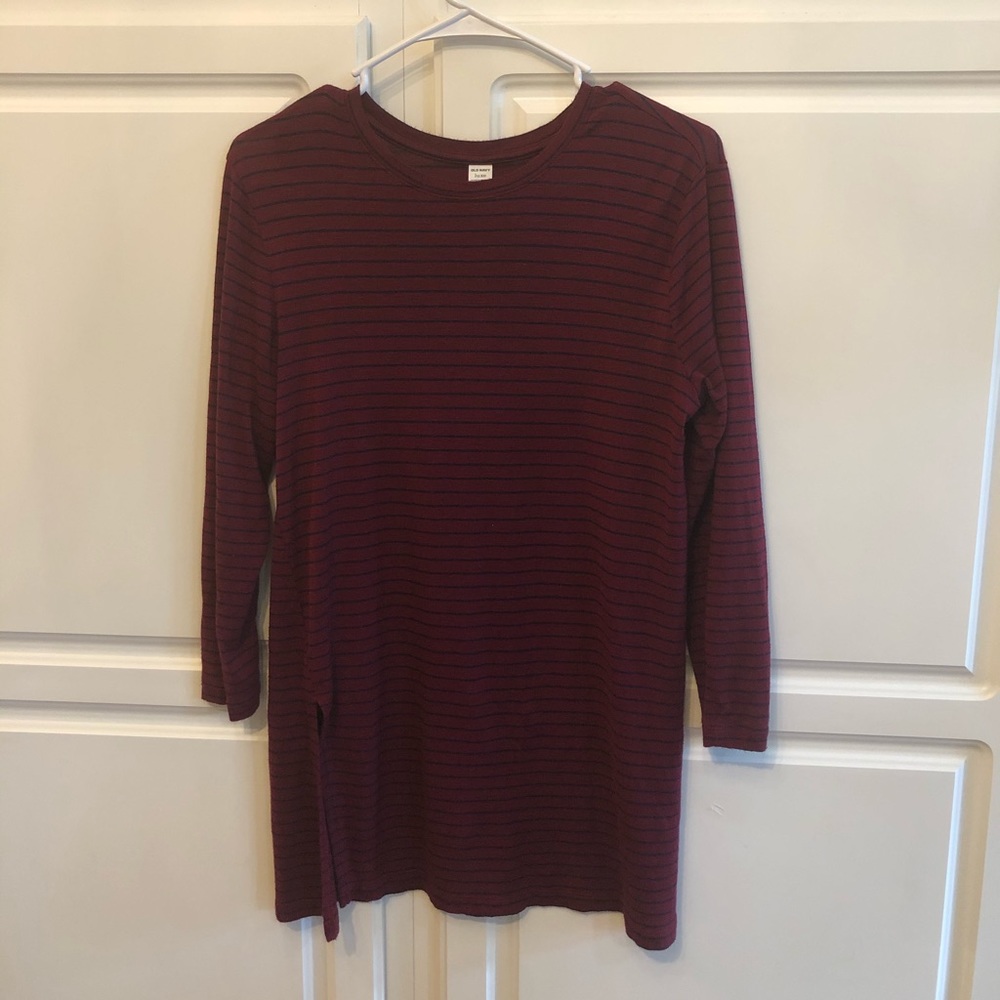 Long luxe 3/4 sleeve shirt